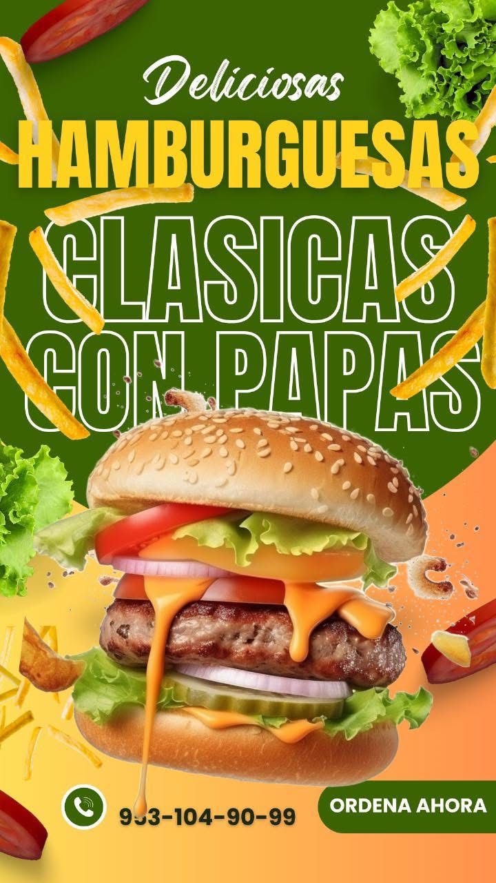 Hamburguesa con Papas